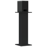 Speaker Stands 2 pcs Black 30x30x80 cm Engineered Wood 852664