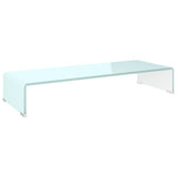 TV Stand/Monitor Riser Glass Green 80x30x13 cm 244145