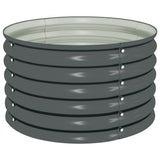 45530 Garden Raised Bed 80x80x44 cm Galvanised Steel Grey