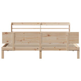 Bed Frame with Headboard without Mattress 200x200 cm 3306835