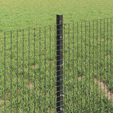 Fence with Post Grey 0.4 x 50 m Steel and PVC 3336617