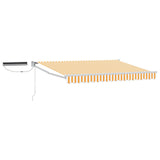 Electric Retractable Awning Yellow and White 3 x 2 m 3419875