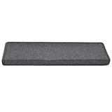 ZNTS Stair Mats 30 pcs 65x21x4 cm Dark Grey 3365766