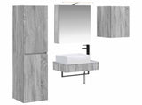 Bathroom Furniture Set 5 pcs Grey Sonoma 3407268