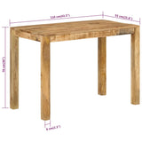 Dining Table 110x55x76 cm Solid Wood Mango 350313