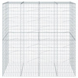Gabion Basket with Cover 200x100x200 cm Galvanised Iron 3295227