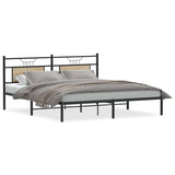 Bed Frame without Mattress Sonoma Oak 160x200 cm Engineered Wood 4106795