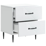 Bedside Cabinet White 43 x 34.5 x 47.5 cm Engineered Wood 894755