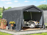 8 x 6.5 ft Outdoor Storage Shed, Waterproof Bike Tent w/ Double Roll-up Zipper Door for T3398P554324
