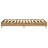Bed Frame No Mattress Artisan Oak 90x200 cm Engineered Wood 861056