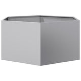 Garden Planter Hexagon 104x90x45 cm Galvanized Steel 851134
