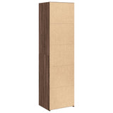Highboard Brown Oak 50x41x185 cm Engineered Wood 3281686