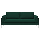 3-Seater Sofa Dark Green 222 x 81 x 89 cm Velvet 42048644