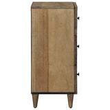 Sideboard with Drawer Brown 40 x 33.5 x 75 cm Solid Mango Wood 4018355