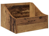LP Record Box 2 pcs Oak Wood 37 x 33 x 32 cm Engineered Wood 8012775