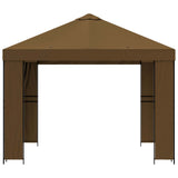 Gazebo 3 x 3 m Taupe Polyester and Steel 190 gsm 900354