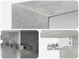 Bathroom Mirror Cabinet Concrete Grey 100 x 14.5 x 70 cm 889130