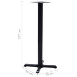 Bistro Table Leg Black 56x56x107 cm Cast Iron 325430