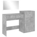3 Piece Dressing Table Set Concrete Grey Engineered Wood 3276521