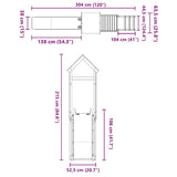 Outdoor Playset Solid Wood Pine 3279064