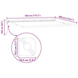 Awning Frame White 450 x 300 cm Aluminium 145694
