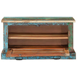 244832 Shoe Storage Bench Solid Reclaimed Wood