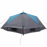 Teepee Tent 6-Person with Roof Blue and Grey 431 x 366 x 185 cm 42004072