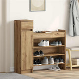 Shoe Cabinet Artisan Oak 100.5 x 28 x 100 cm Engineered Wood 871387
