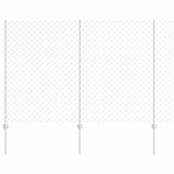 Fence and Post Silver 1.6 x 10 m Steel 3336300