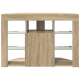 Corner LED TV Cabinet Sonoma Oak 100x40x68cm Engineered Wood 889787