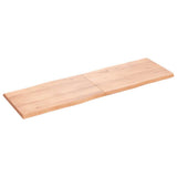 Table Top Light Brown 160x50xcm Treated Solid Wood Live Edge 363970
