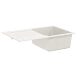 Sink White 780 x 500 mm 80% Quartz and 20% Resin 42028395