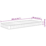 Foam Mattress Medium Soft 90x200 cm 373020