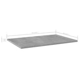 Bookshelf Boards 8 pcs Concrete Grey 60x40x1.5 cm Engineered Wood 805259