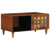 Coffee Table Brown 80 x 50 x 40 cm Solid Mango Wood 4018228