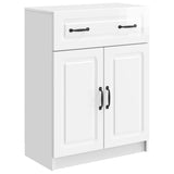 Sideboard High Gloss White 66 x 34.5 x 87 cm Engineered Wood 895789