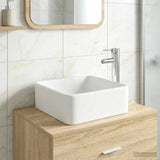 Bathroom Wash Basin Chrome 36.5 x 36.5 x 13 cm Metal 890250