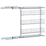 3-Tier Pull-out Kitchen Wire Basket Silver 47x15.5x55.5 cm 50968