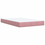 Box Spring Bed with Mattress Pink 120x200 cm Velvet 3290887