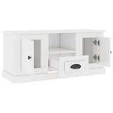 TV Cabinet High Gloss White 100x35.5x45 cm Engineered Wood 816458