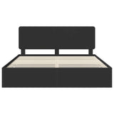 Bed Frame with Drawer Black 180 x 200 cm Engineer Wood 3412568