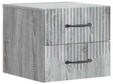 Wall-Mounted Bedside Cabinet 2 pcs Grey Sonoma Engineered Wood 898988