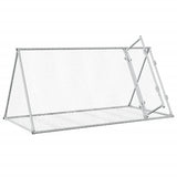 Rabbit Hutch Silver 200x105x91 cm Galvanised Steel 3281530