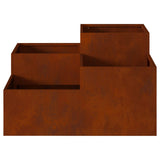 Garden Planter Rusty 100 x 100 x 48 cm Weathering Steel 865854
