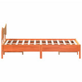Bed Frame without Mattress Wax Brown 180x200 cm Super King Solid Wood Pine 3328225