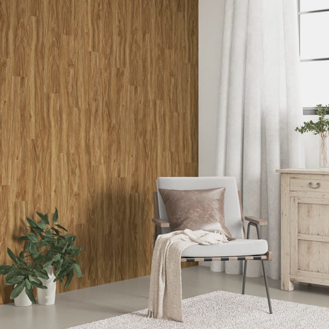 Wall Panels Wood Look Brown PVC 4.12 m² 3189145
