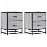 Bedside Cabinets 2 pcs Grey Sonoma 40x31x50 cm Engineered Wood 848681