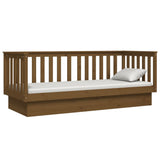 Day Bed without Mattress Honey Brown 90x190 cm Single Solid Wood Pine 821582