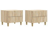 Bedside Cabinet with Drawer 2 pcs Sonoma Oak 43 x 34.5 x 48 cm 894530