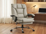 HOMCOM Pet-Friendly Faux Leather Computer Desk Chair, Executive Office Chair with Footrest and T3398P554926